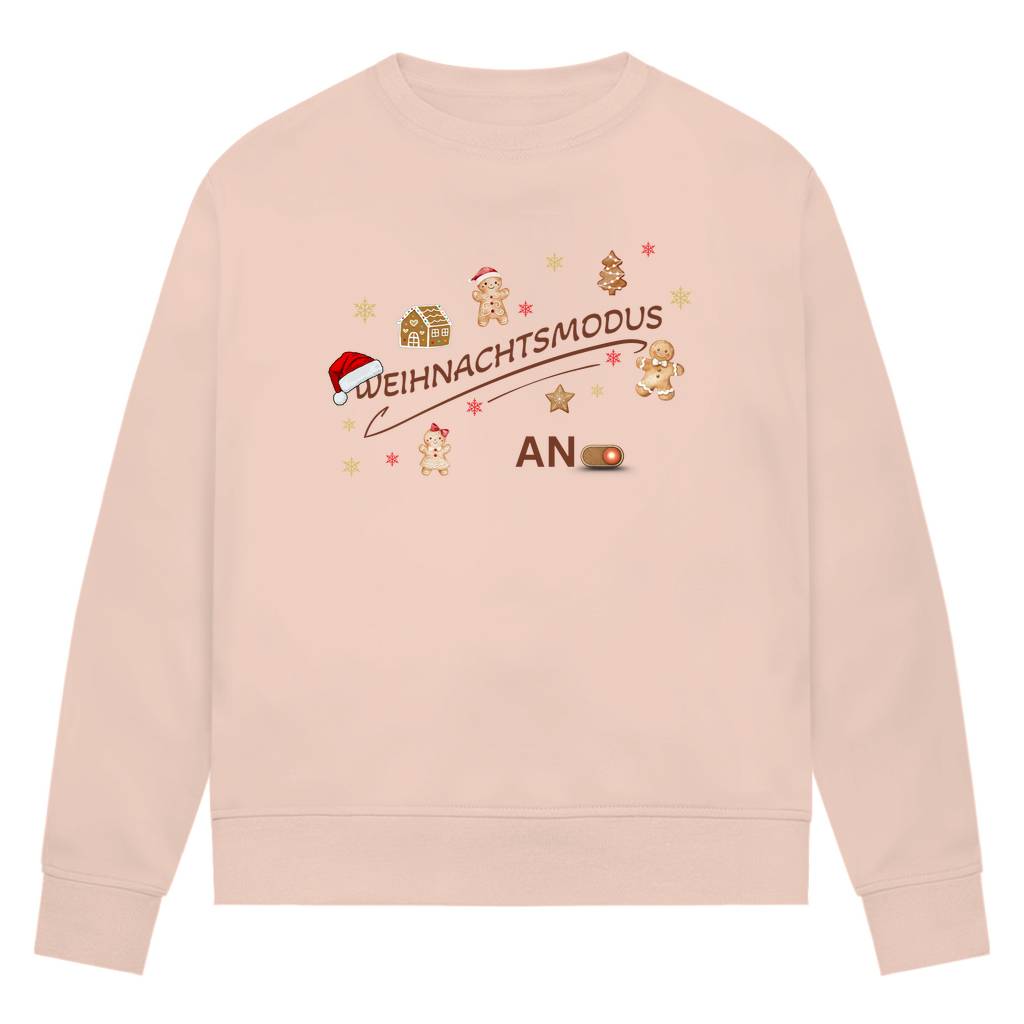 Weihnachtsmodus - Bio-Sweatshirt für Damen