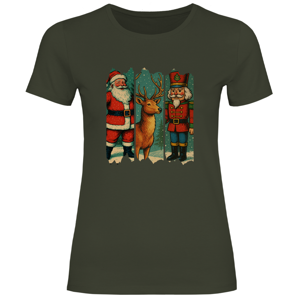 Damen T-Shirt Weihnachten