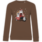 Biker Santa - Bio-Sweatshirt für Damen-Weihnachten