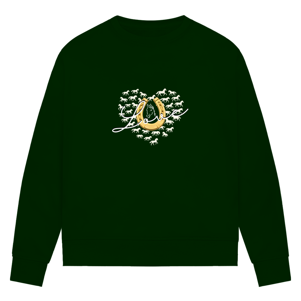 Hufeisenliebe - Bio-Sweatshirt für Damen