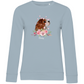 Flower Cavalier King Charles - Bio-Sweatshirt für Damen-Dein Wunschtext