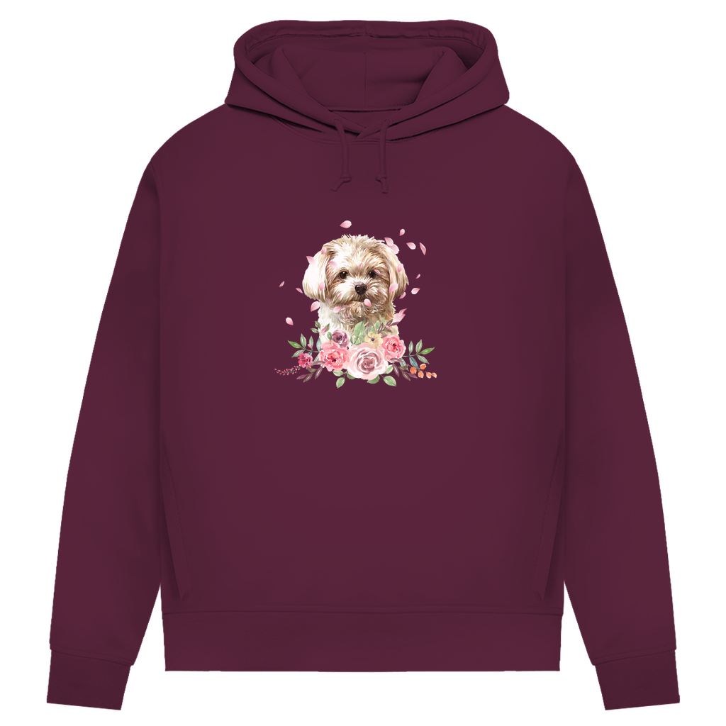 Flower Malteser - Bio-Hoodie für Damen