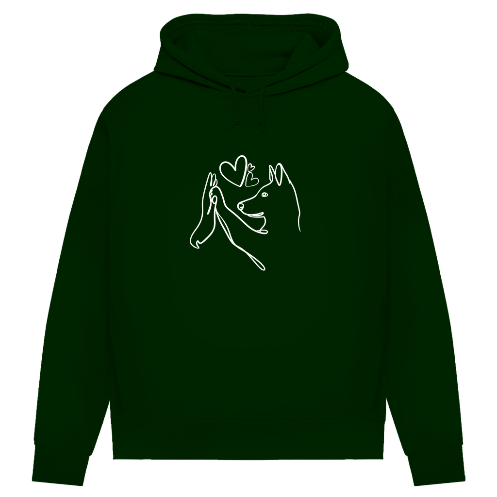 Wahre Liebe Stehohren - Bio-Hoodie für Damen
