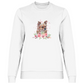 Flower Chihuahua - Sweatshirt für Damen