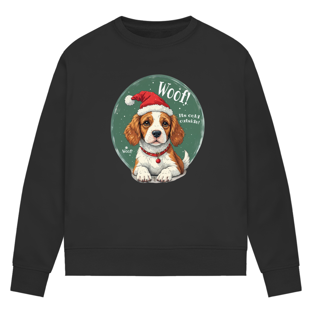 Wuff und Weihnachten - Bio-Sweatshirt für Damen