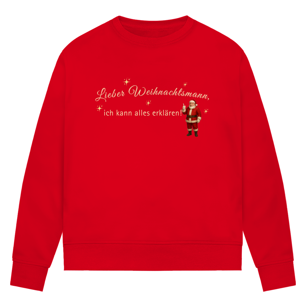 Lieber Weihnachtsmann - Bio-Sweatshirt für Damen