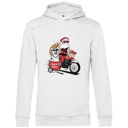 Biker Santat - Bio-Hoodie für Herren-Weihnachten