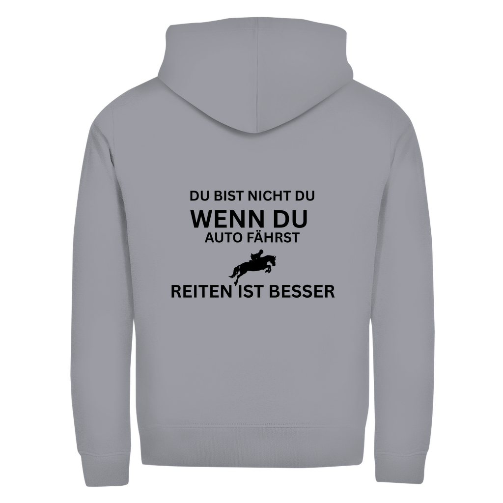 Reiten ist besser - Zipper-Hoodie Unisex