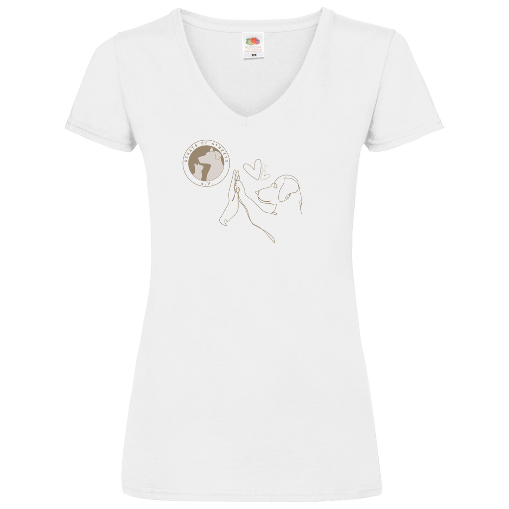 Strays of Streets Wahre Liebe V-Shirt für Damen