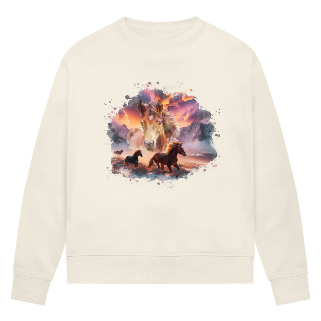 Magie der Pferde - Bio-Sweatshirt für Damen