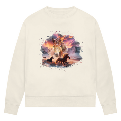 Magie der Pferde - Bio-Sweatshirt für Damen