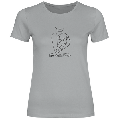 Welpenliebe - T-Shirt für Damen - Dein Wunschtext