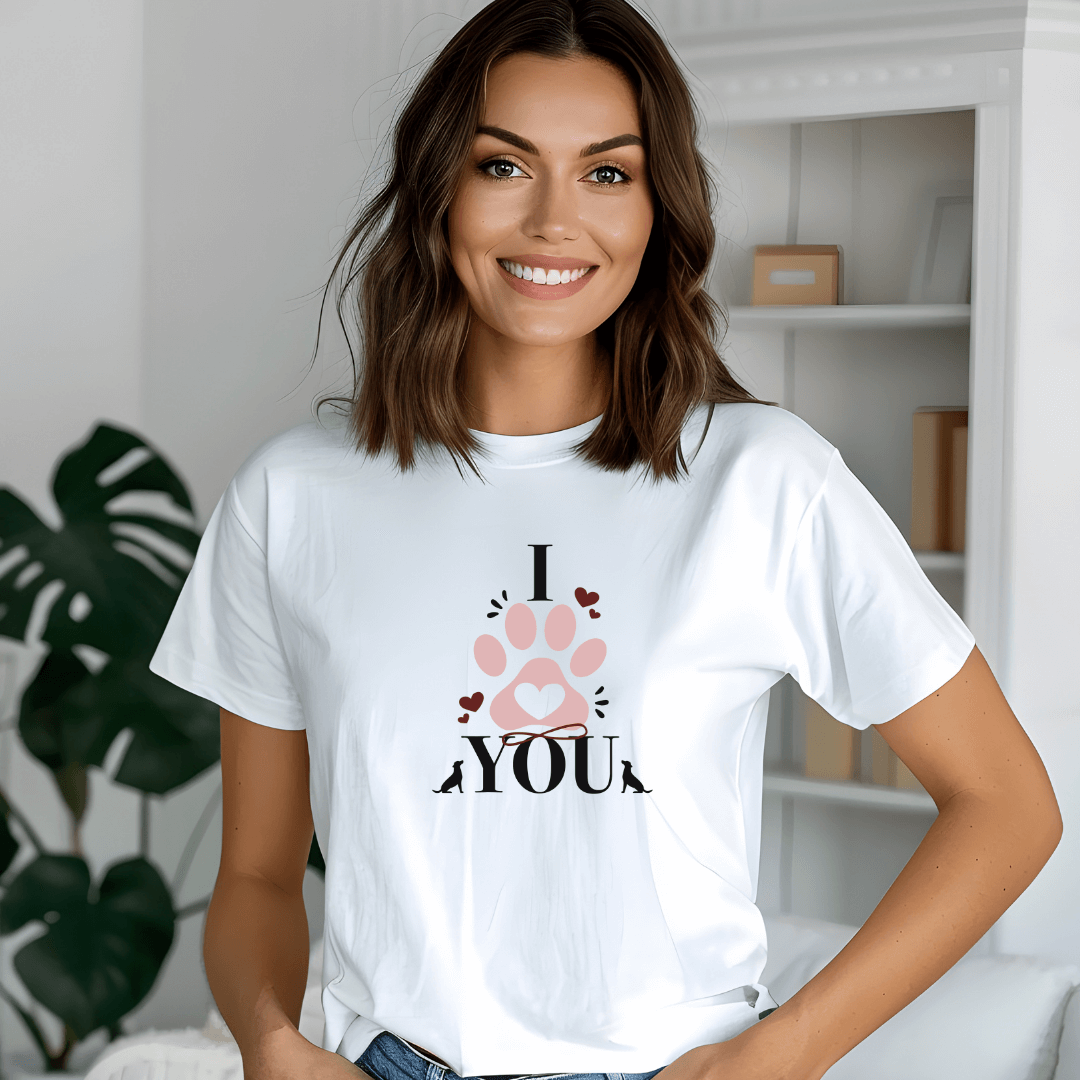 I Love You - T-Shirt für Damen