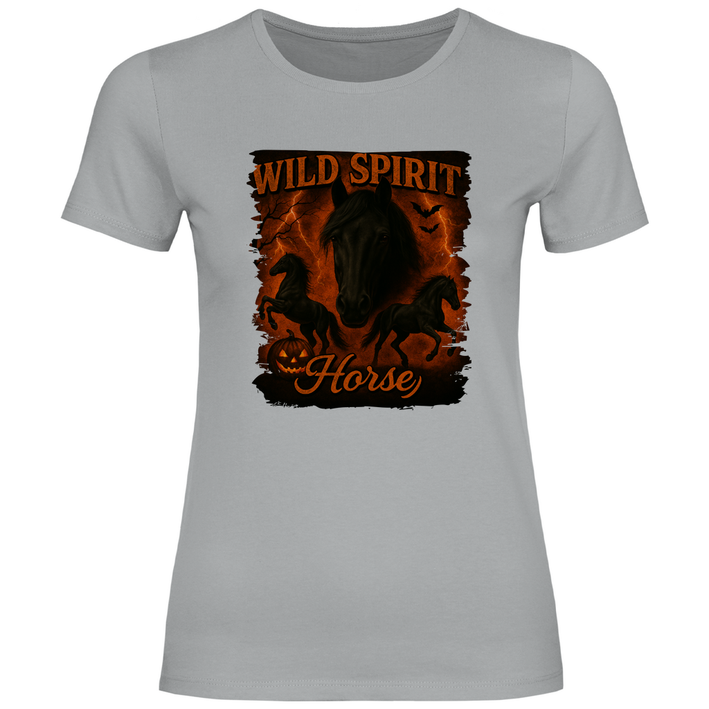 Black & Fire Horse - T-Shirt für Damen
