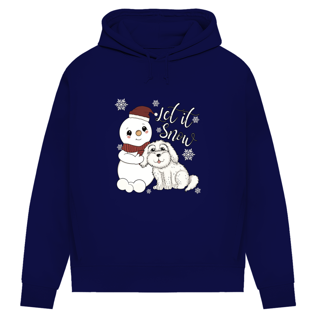 Let it snow- Bio-Hoodie für Damen