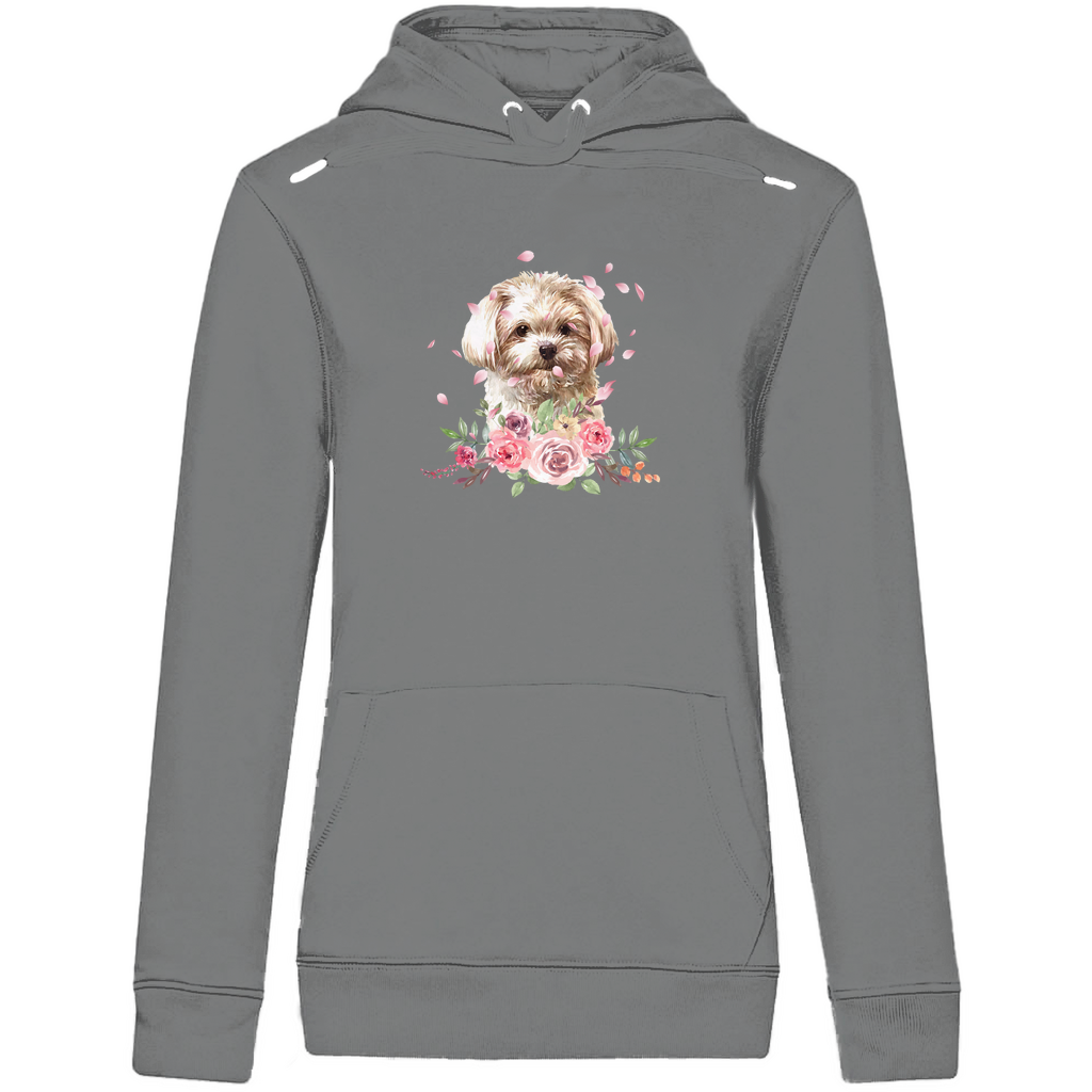 Flower Malteser - Bio-Hoodie für Damen