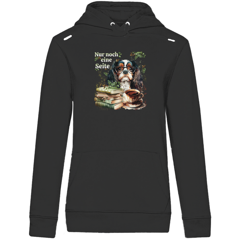 Bücherwurm - Bio-Hoodie für Damen