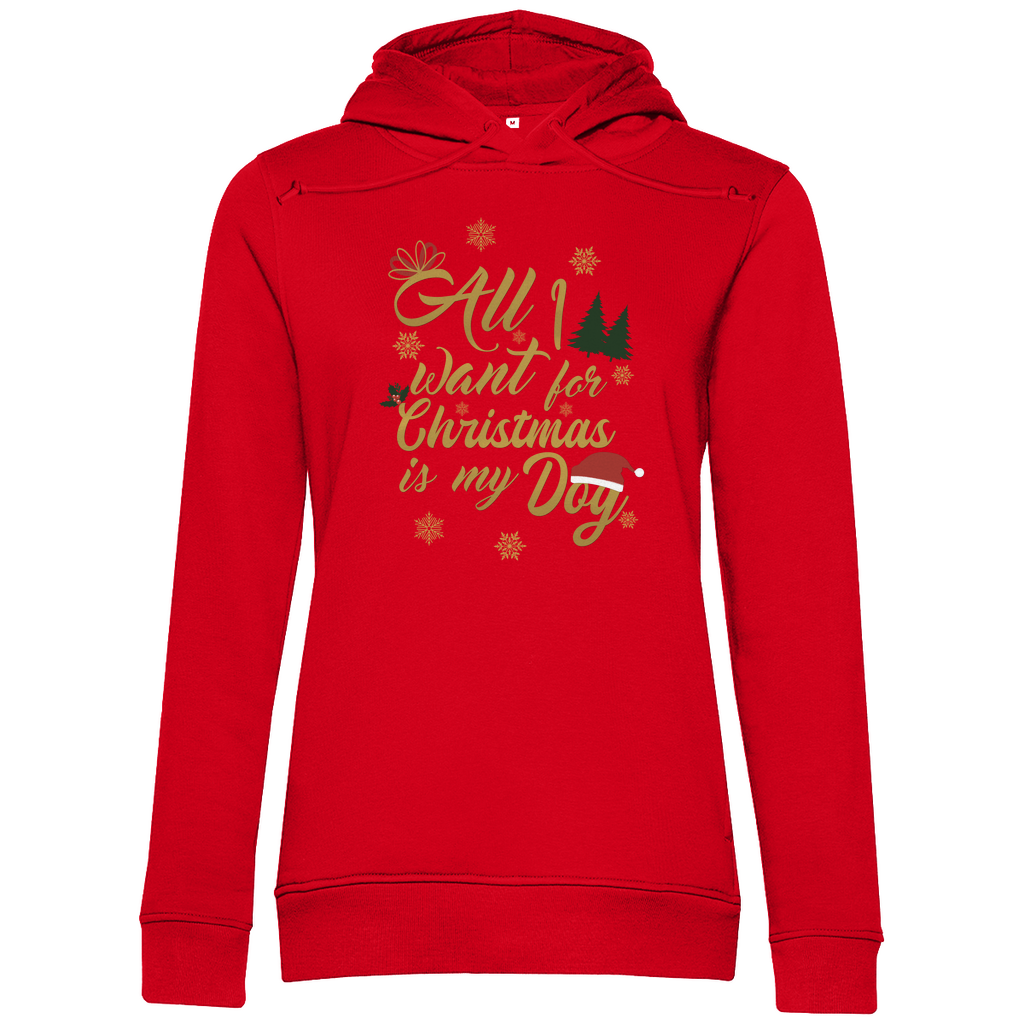 All I want- Bio-Hoodie für Damen-Weihnachten