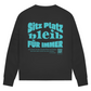 Dog Lover - Bio-Sweatshirt für Damen |Brustmotiv & Rückendruck