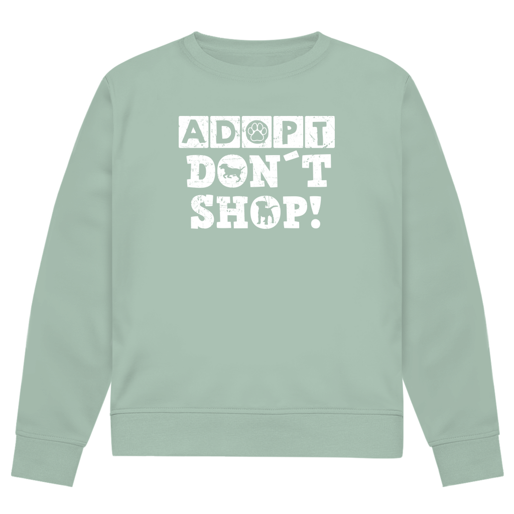 Adopt Don't Shop - Bio-Sweatshirt für Herren