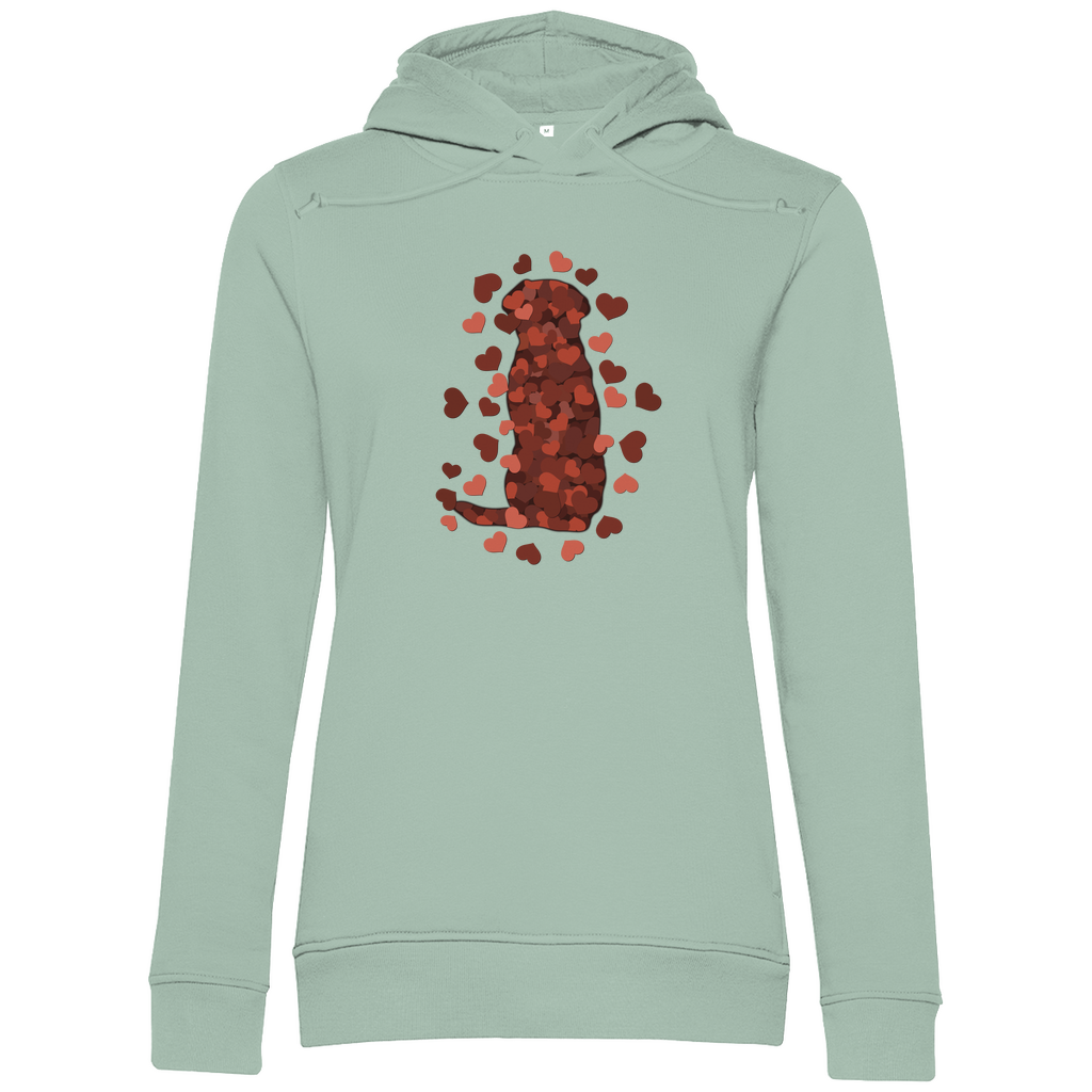 Valentinstag Special: Herzenshund – Bio-Hoodie für Damen