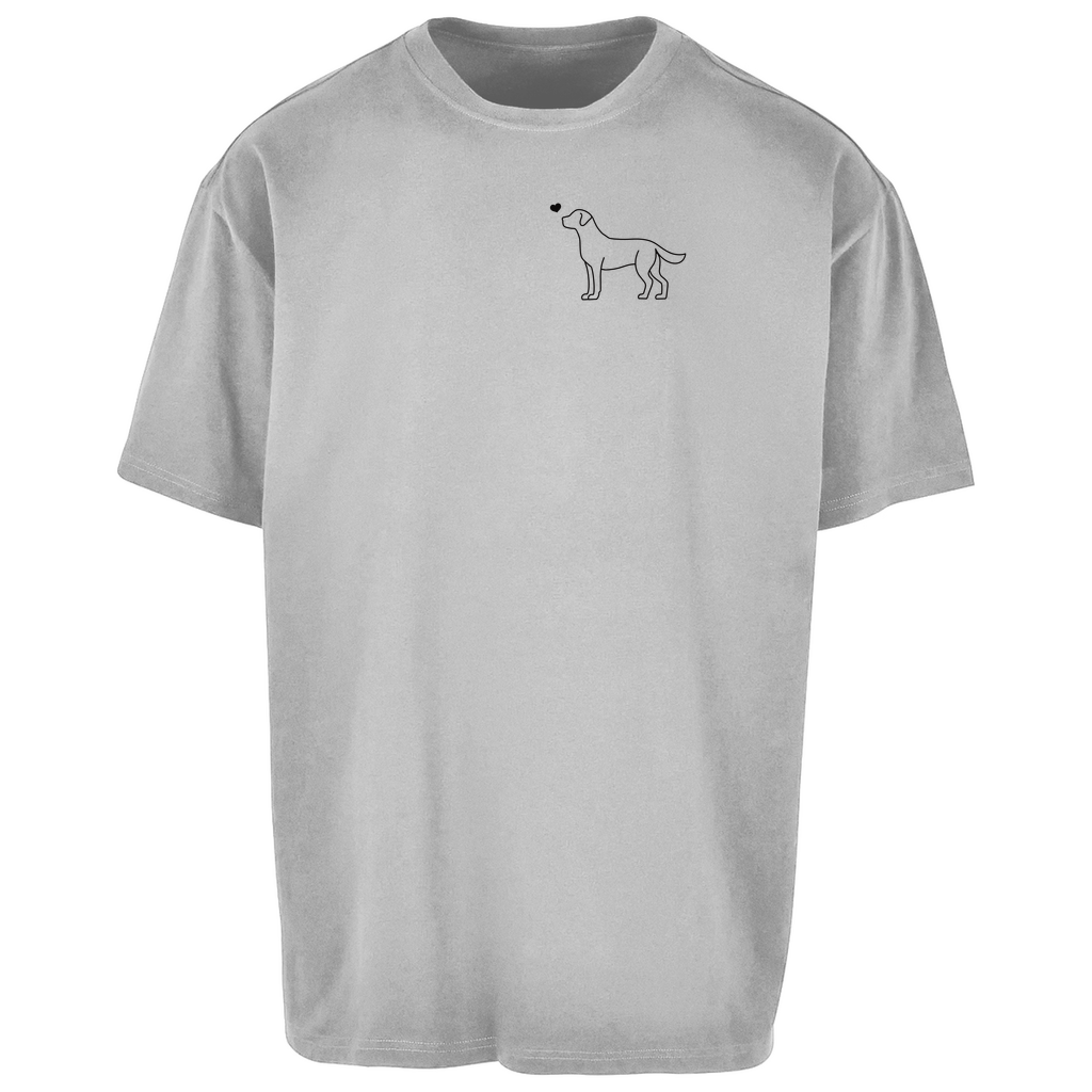 Labrador mit Herz - Oversize T-Shirt - Unisex