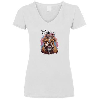 Queen - V-Shirt für Damen