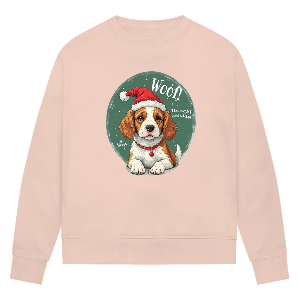 Wuff und Weihnachten - Bio-Sweatshirt für Damen
