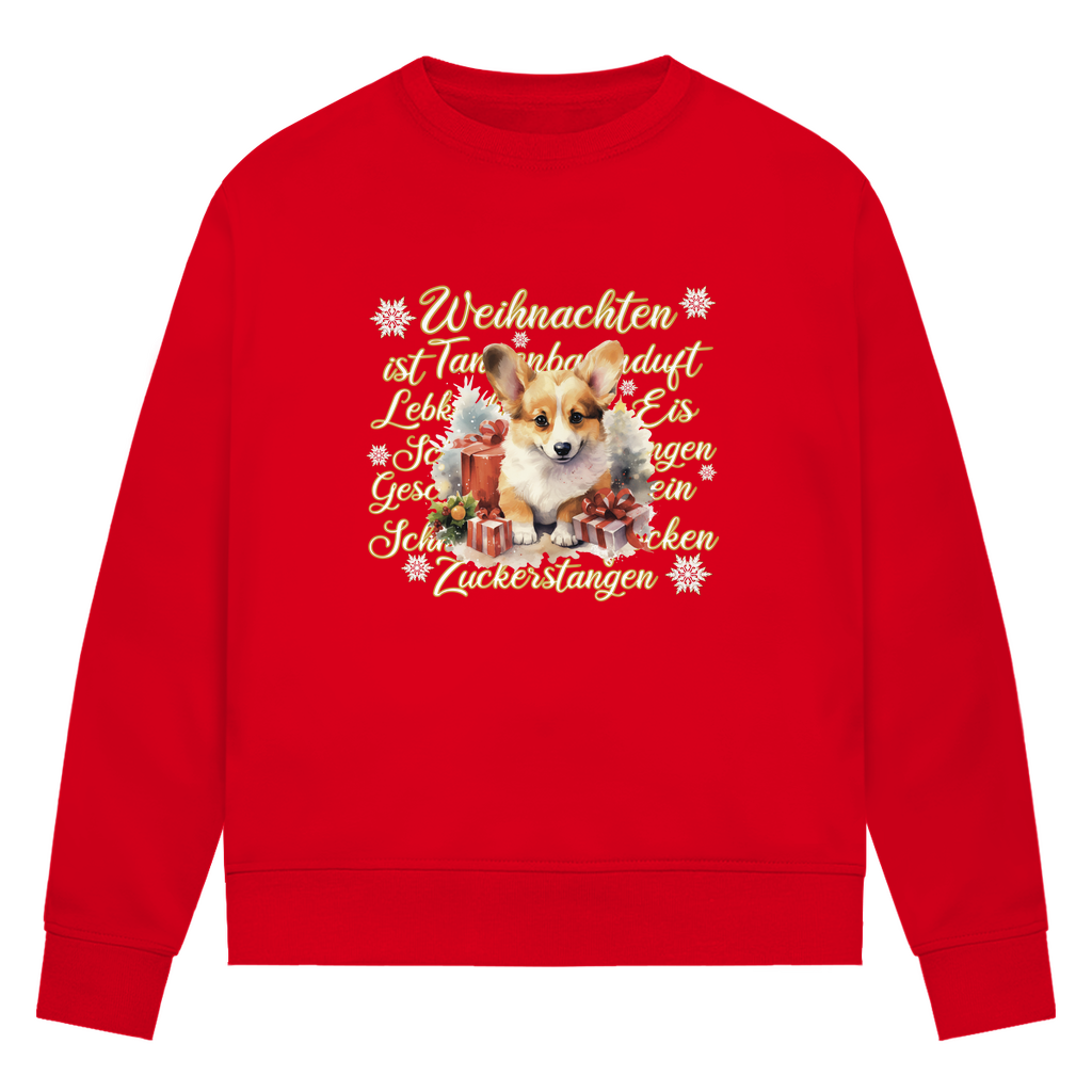 Weihnachten ist... Corgi - Bio-Sweatshirt für Damen