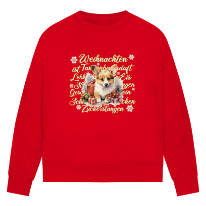 Weihnachten ist... Corgi - Bio-Sweatshirt für Damen