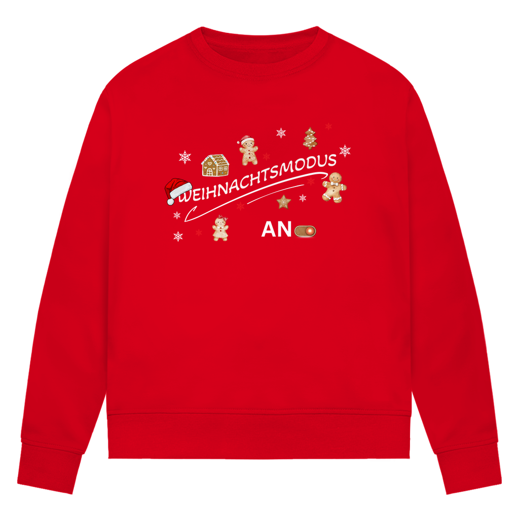Weihnachtsmodus - Bio-Sweatshirt für Damen