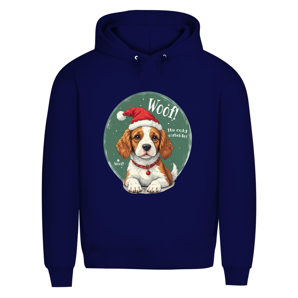 Wuff und Weihnachten - Bio-Hoodie für Herren