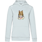 Flower Sheltie - Bio-Hoodie für Damen