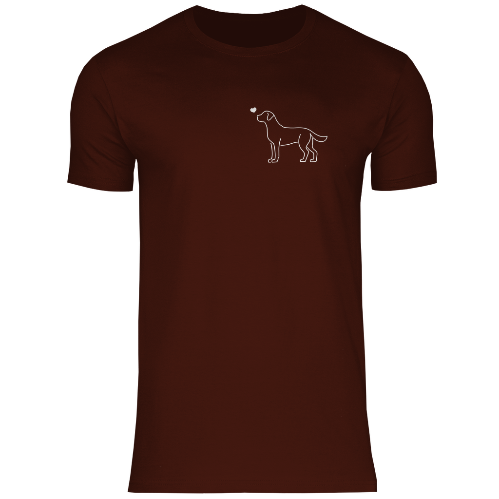 Labrador mit Herz - Shirt für Herren