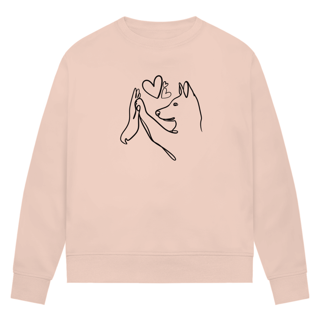 Wahre Liebe Stehohren - Bio-Sweatshirt für Damen
