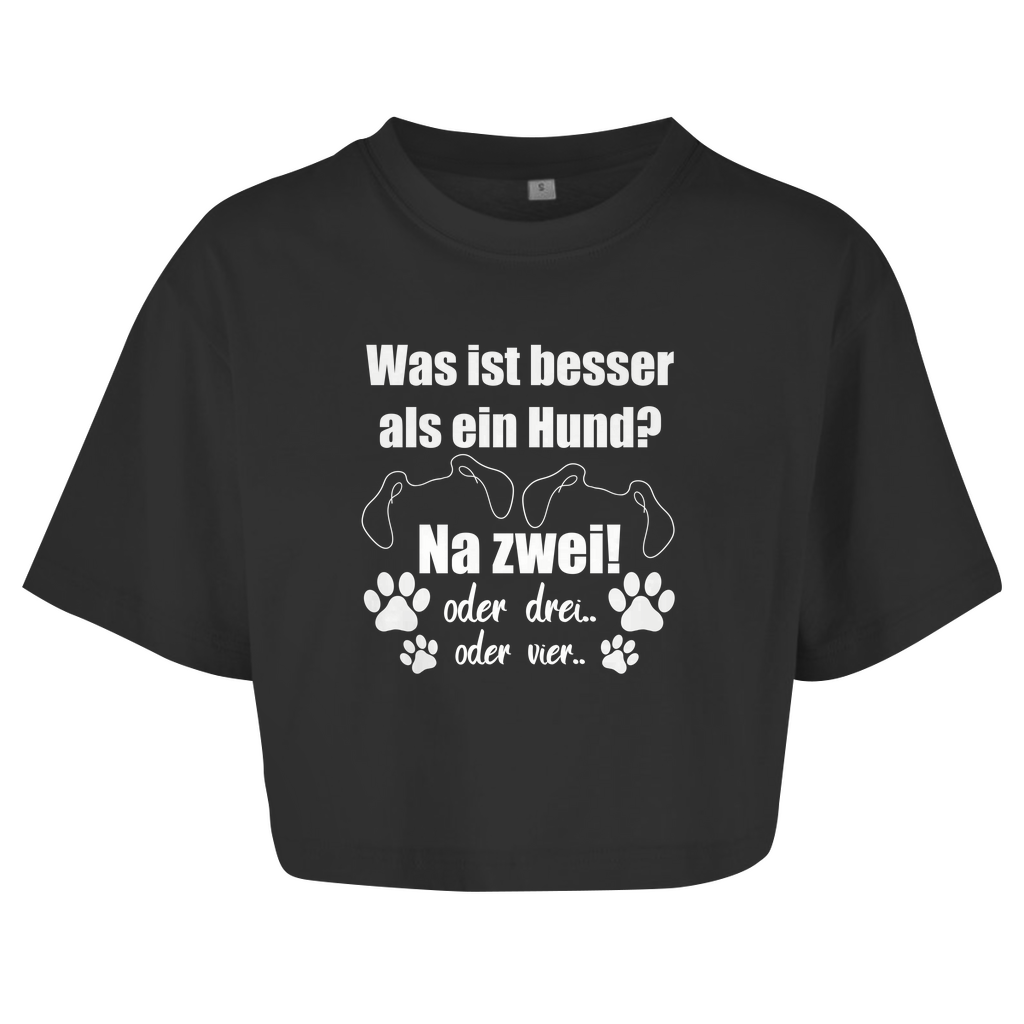 Je Mehr Desto Besser - Oversize Crop Top für Damen