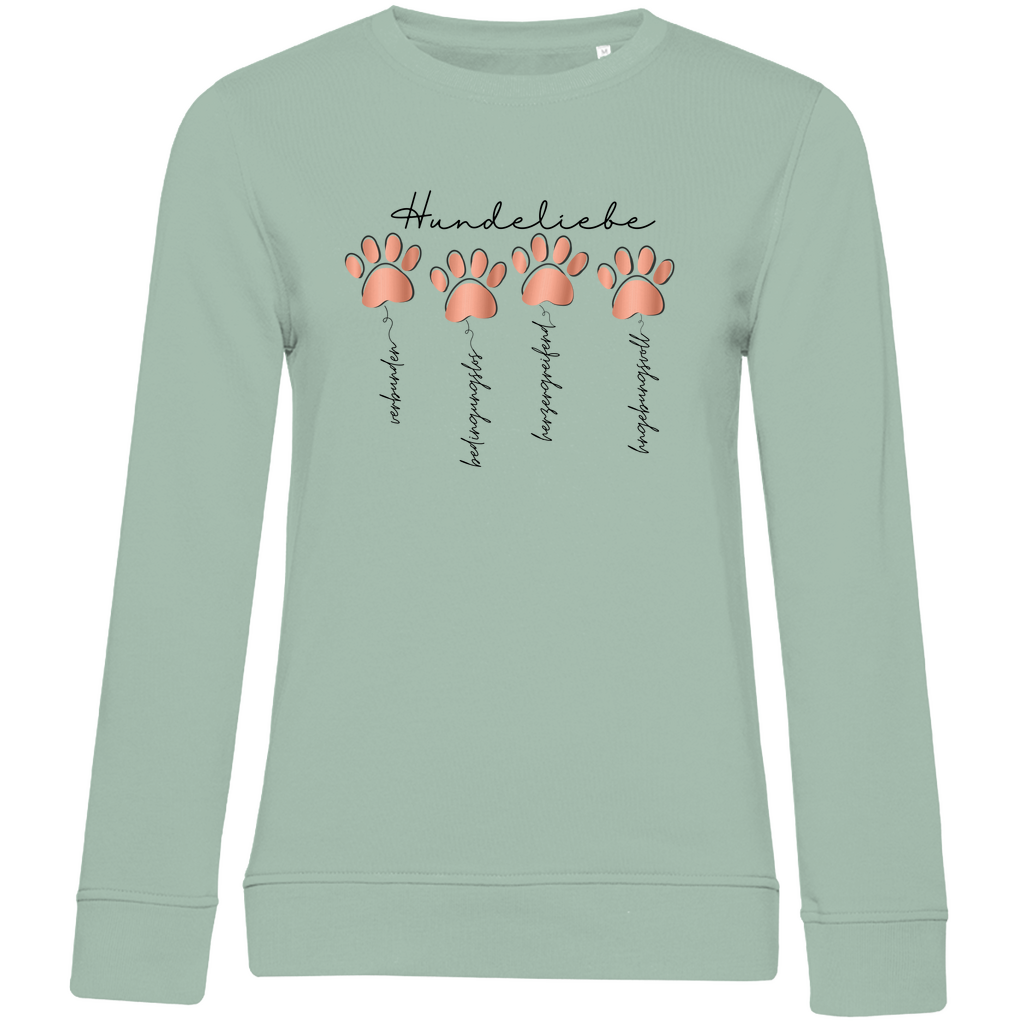 Hundeliebe - Bio-Sweatshirt für Damen