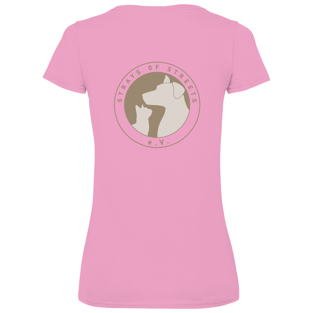 Strays of Streets Adopt Don´t Shop V-Shirt für Frauen