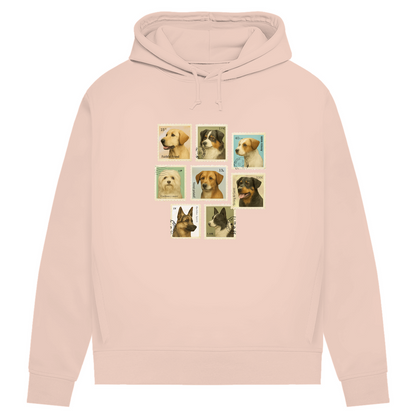 Briefmarken - Bio-Hoodie für Damen
