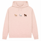 Pferde Trio – Hoodie aus Bio-Baumwolle für Damen