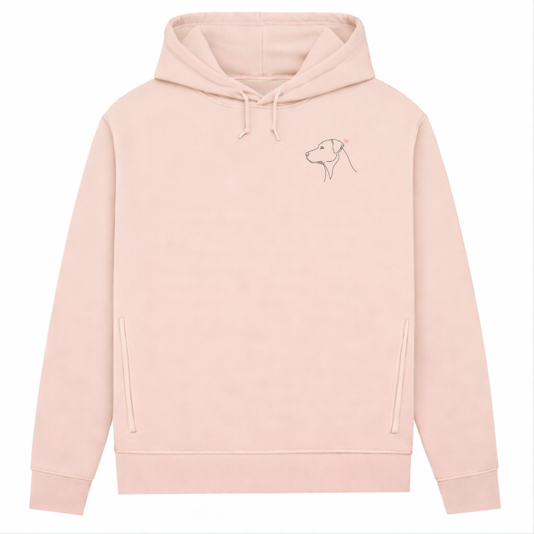 Treues Herz– Hoodie aus Bio-Baumwolle für Damen