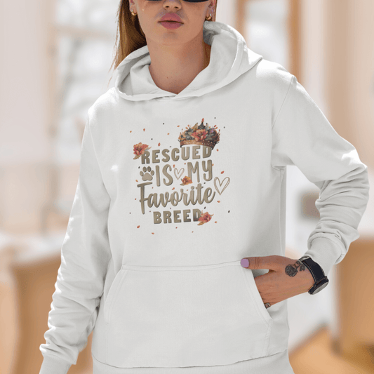 Gerettet - Bio-Hoodie für Damen