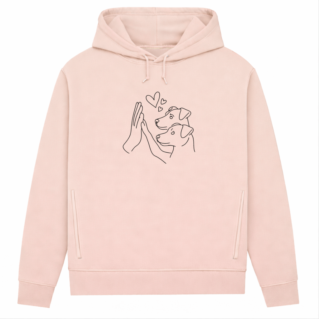 Doppeltes Glück– Hoodie aus Bio-Baumwolle für Damen