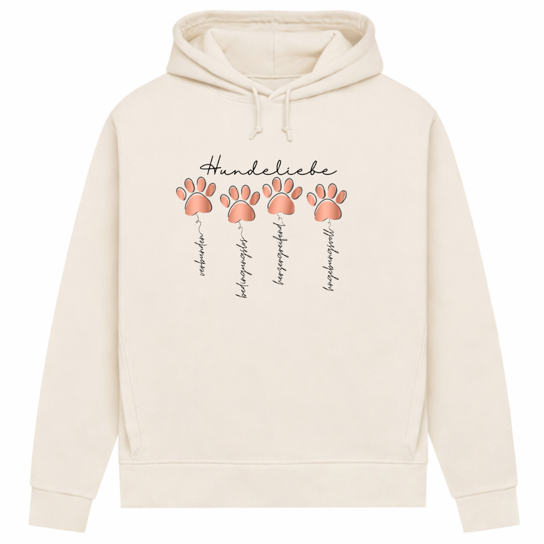 Hundeliebe – Hoodie aus Bio-Baumwolle für Damen