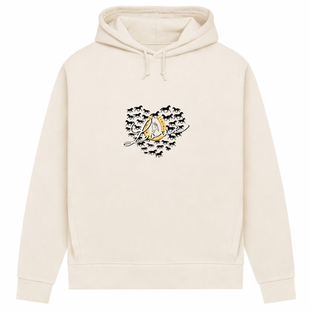 Hufeisenliebe - Hoodie aus Bio-Baumwolle für Damen