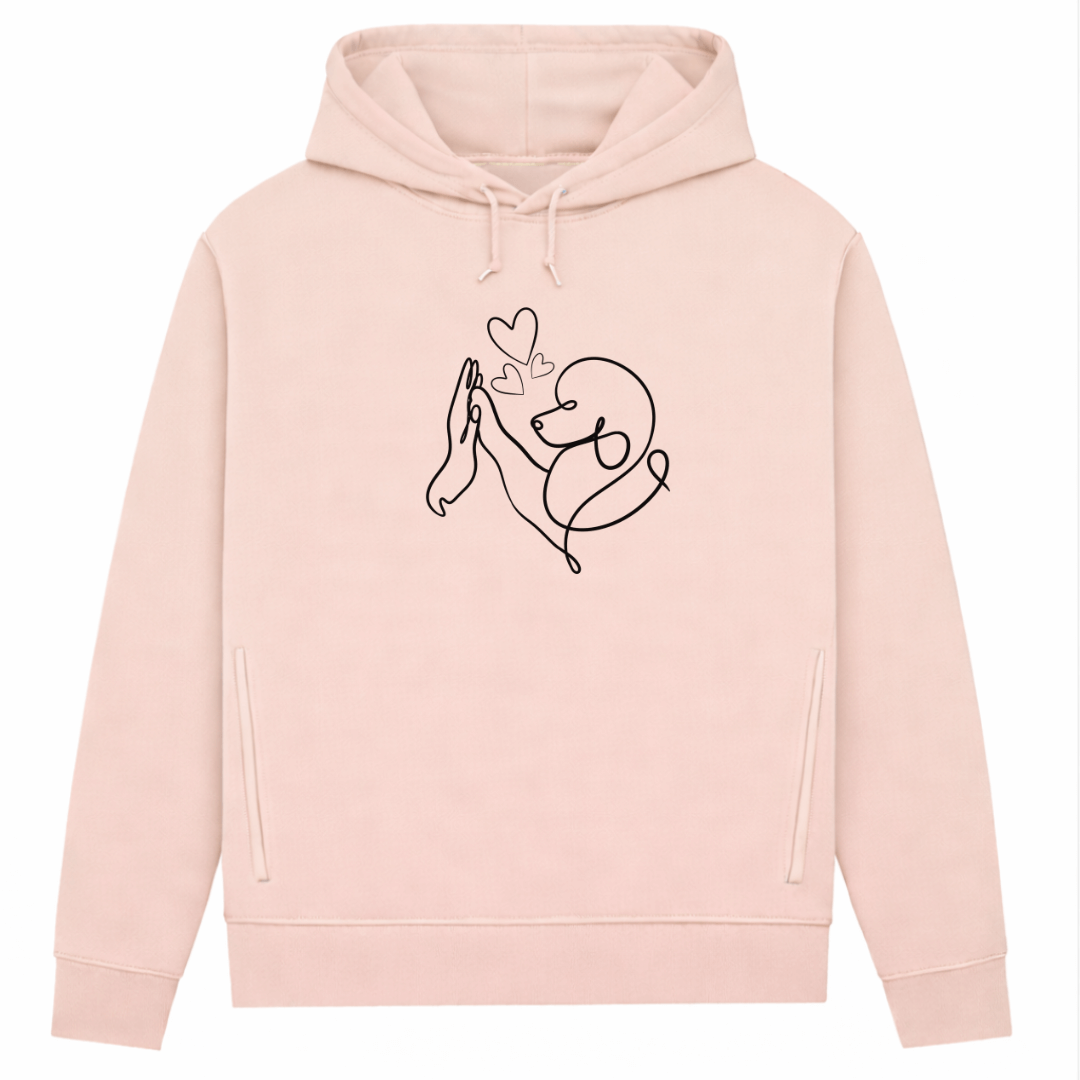 Pudelliebe – Hoodie aus Bio-Baumwolle für Damen
