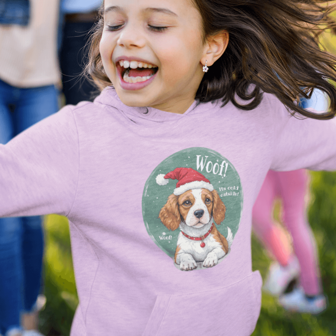 Wuff und Weihnachten - Premium Bio Hoodie für Kinder