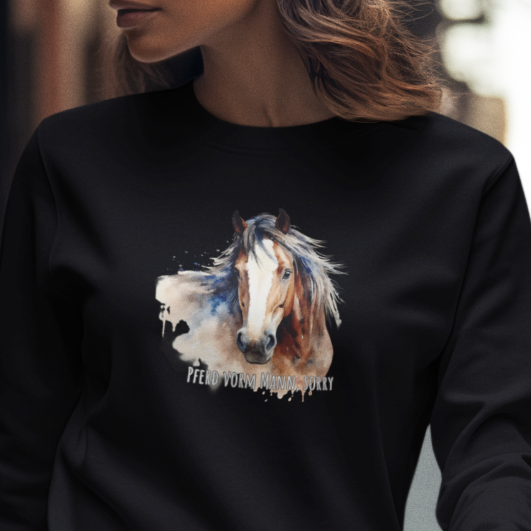 Pferd - Bio-Sweatshirt für Damen