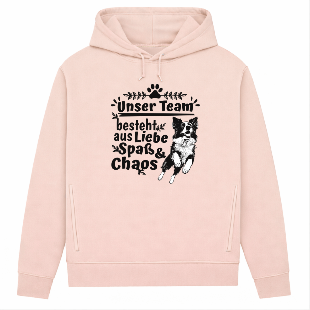 Unser Team– Hoodie aus Bio-Baumwolle für Damen