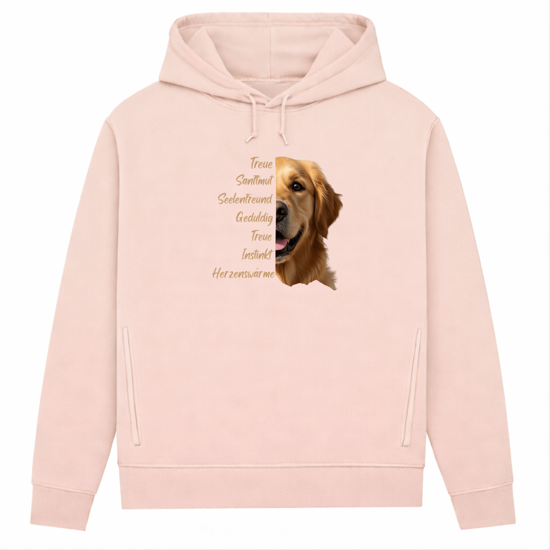 Golden Retriever– Hoodie aus Bio-Baumwolle für Damen